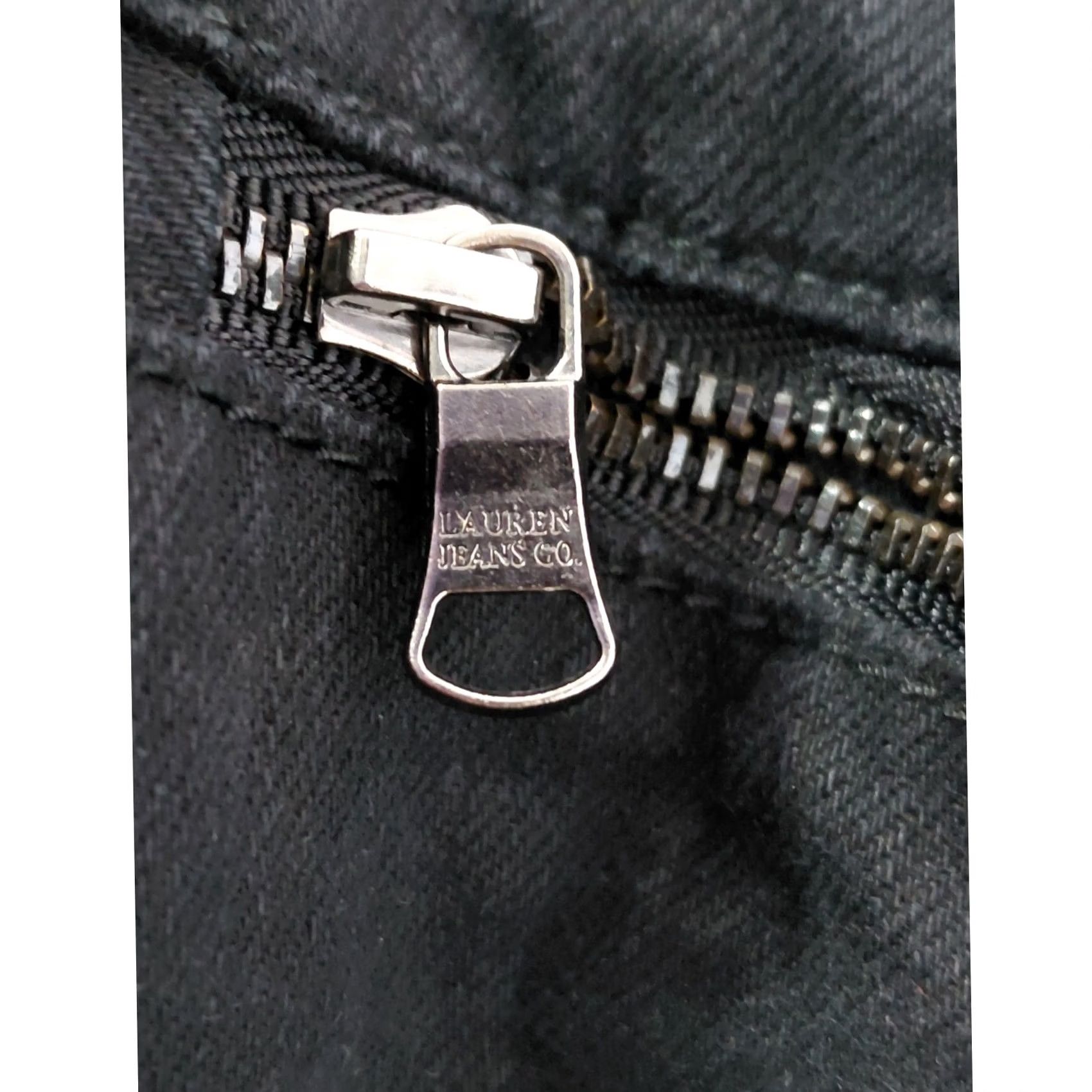 Vintage Lauren Ralph Lauren Black Straight Ankle Jeans Size 6 Women Size 28" / US 6 / IT 42 - 3 Thumbnail
