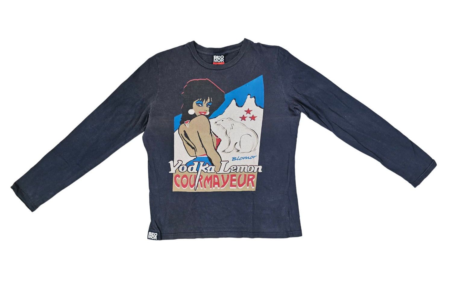 Vintage BLOMOR “Vodka Lemon – Courmayeur” LS Tee — early ‘10s OG Size US XL / EU 56 / 4 - 1 Thumbnail