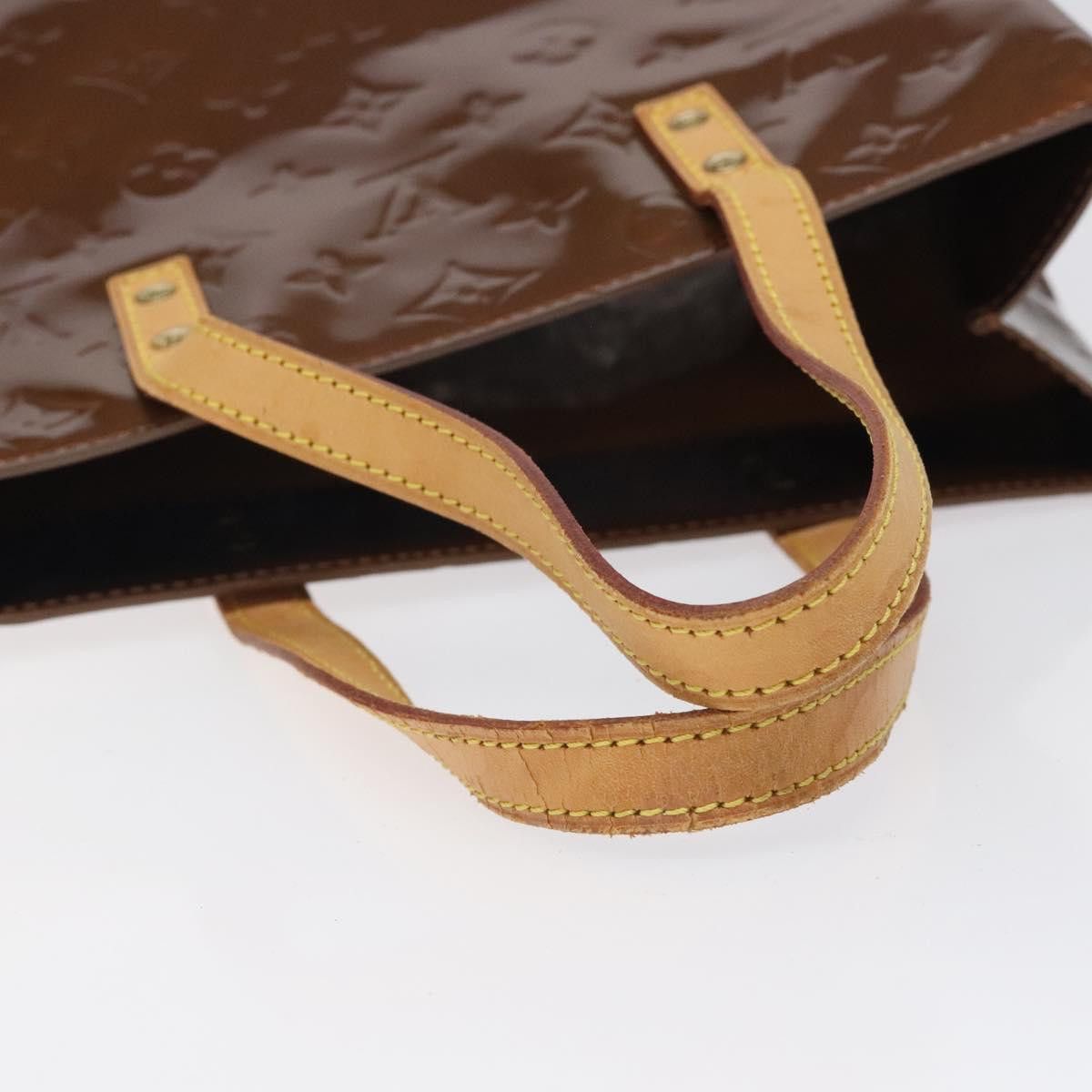 Louis Vuitton LOUIS VUITTON Monogram Vernis Reade MM Hand Bag Bronze Size ONE SIZE - 7 Thumbnail