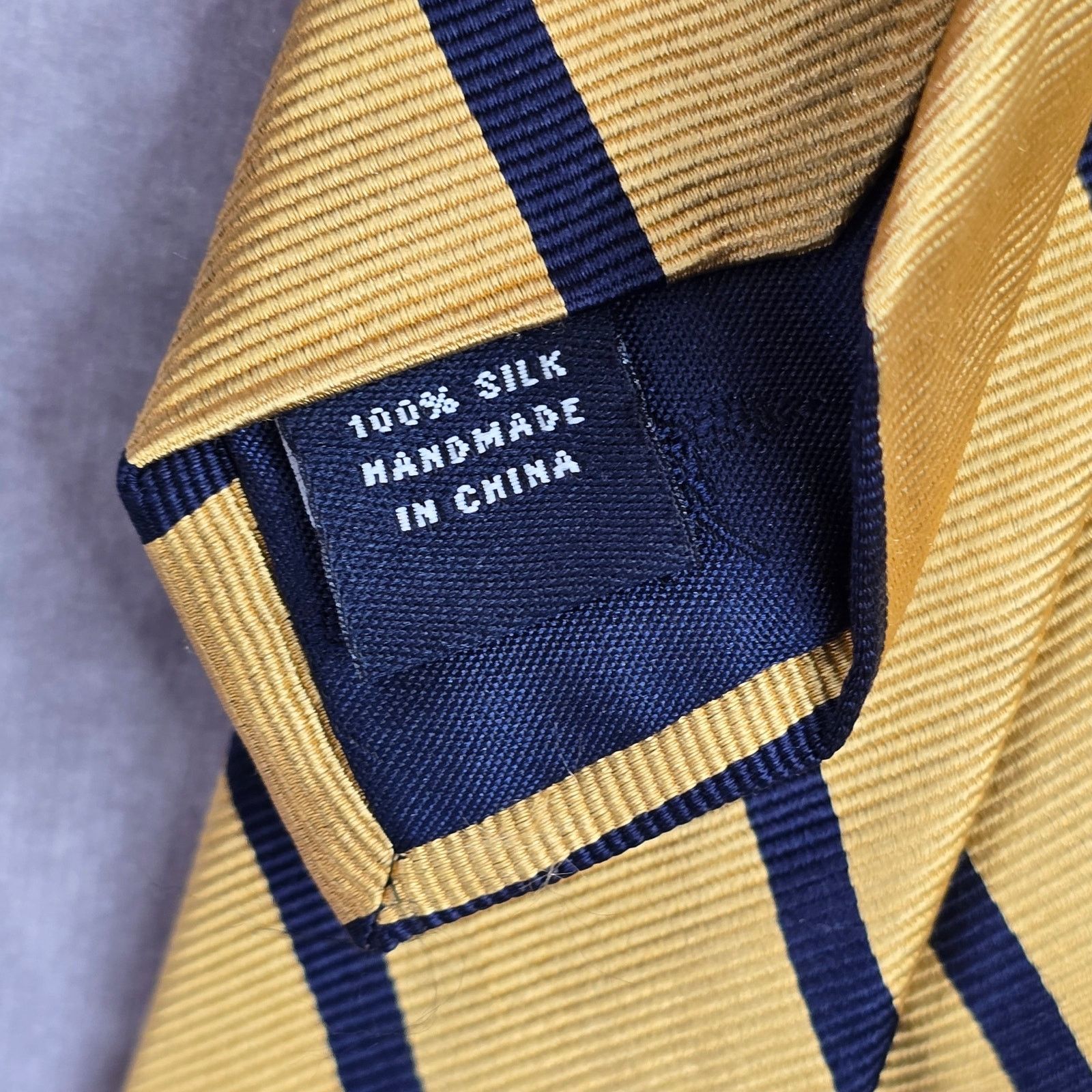 Other American Living Yellow Geometric Diagonal 100% Silk Neck Tie Size 30 - 5 Thumbnail