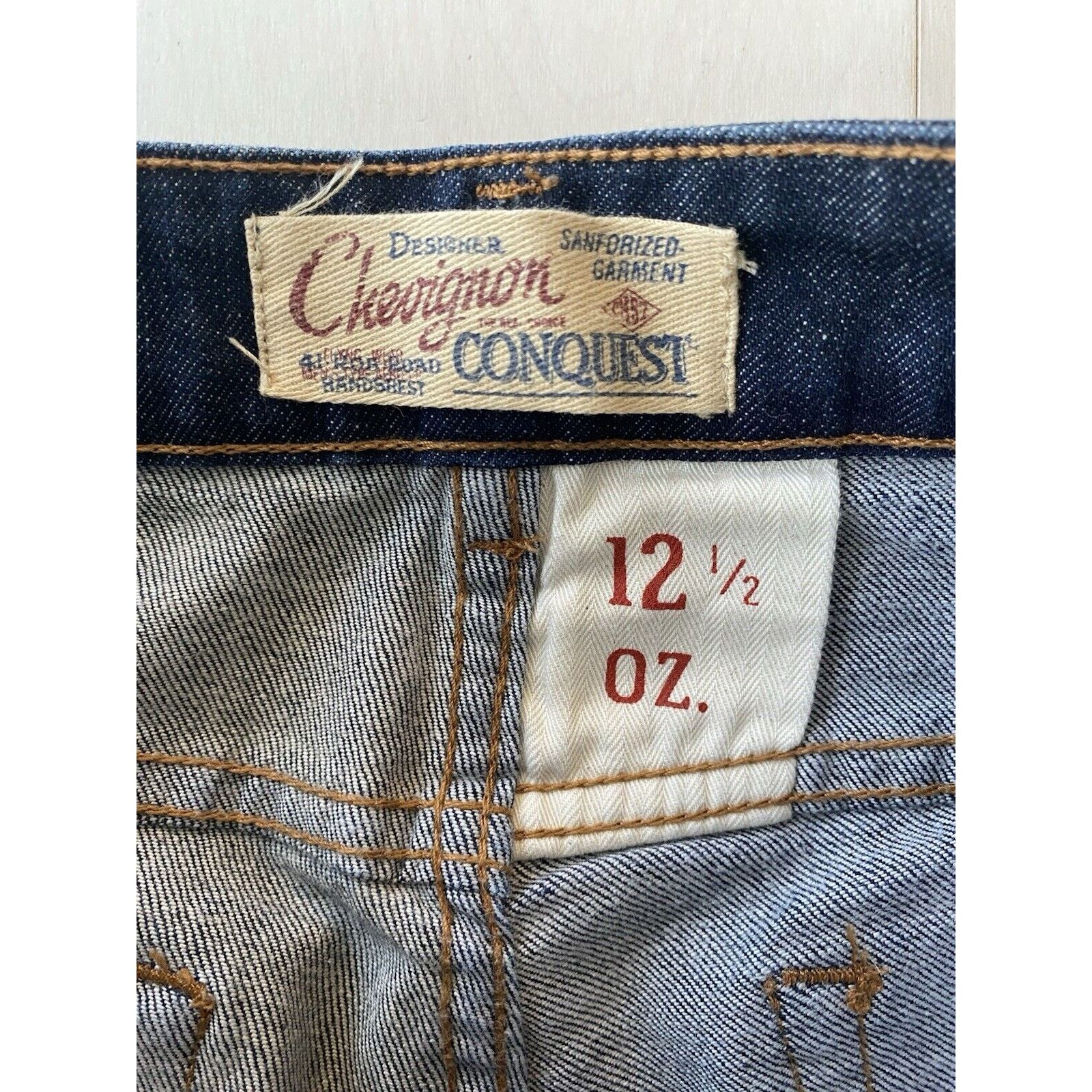Chevignon Sanforized Chevignon Conquest 12.5 OZ denim Pants Sz 29 Size 29" - 3 Thumbnail
