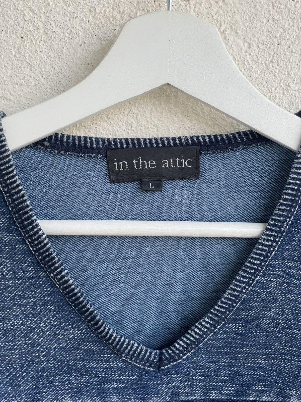 If Six Was Nine 2000s InTheAttic Blue Jeans Striped Sweater Y2K LGB Hysteric Size US S / EU 44-46 / 1 - 4 Thumbnail
