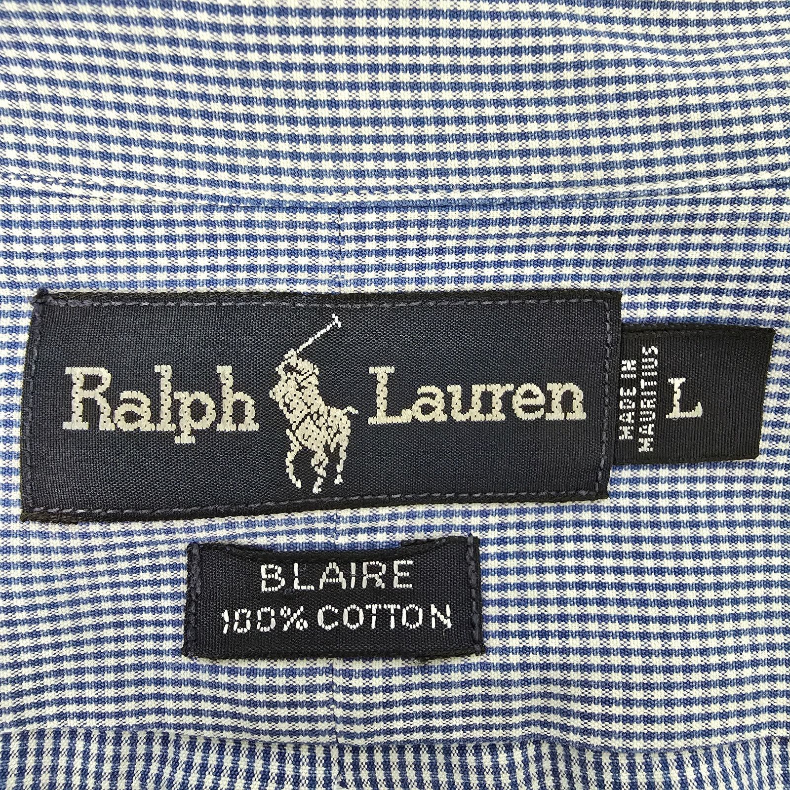 Ralph Lauren Ralph Lauren Blaire Shirt Men L Mini Gingham Check L/S Size US L / EU 52-54 / 3 - 11 Thumbnail
