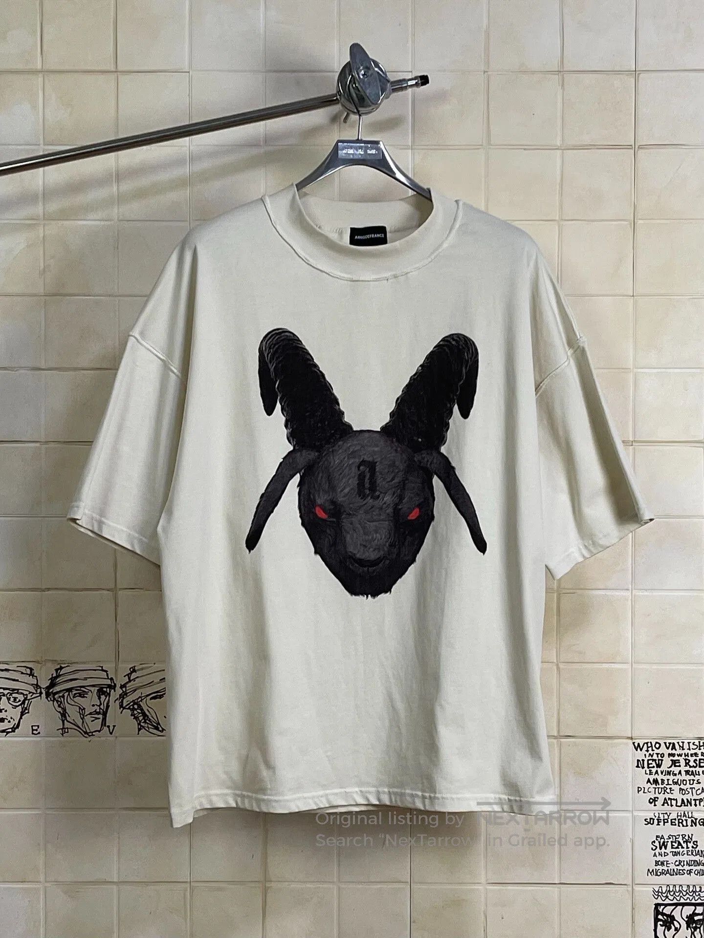 Arno De France Arnodefrance Goat Head Graphic Tee. Size US M / EU 48-50 / 2 - 1 Thumbnail