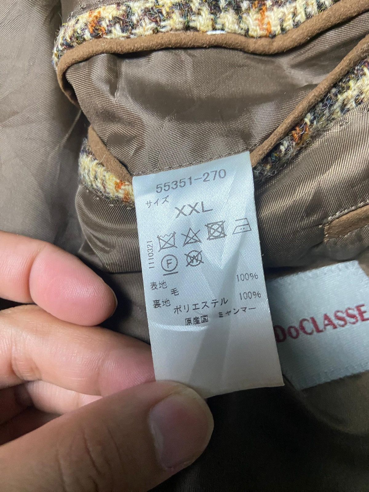 Harris Tweed Do Classe + Harris Tweed Checkered Blazer (168) Size US XXL / EU 58 / 5 - 9 Thumbnail