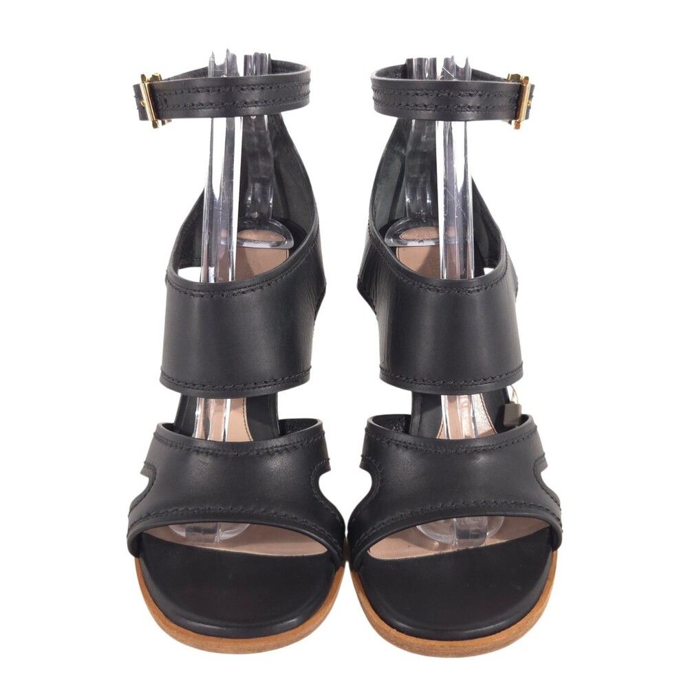 Alexander McQueen Alexander McQueen Sculptural Wood Wedge Sandals US 8 EU 38 Size US 8 / IT 38 - 2 Thumbnail
