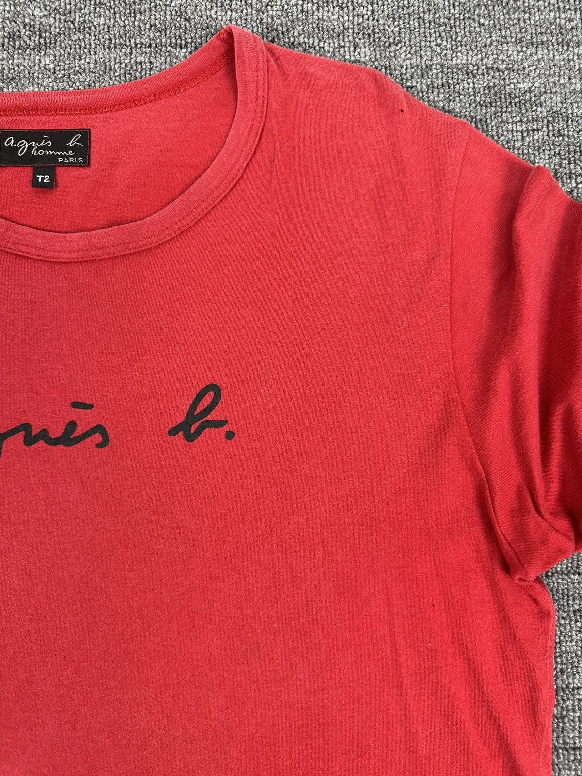 agnes b. Rare🔥Vintage Agnes.B Homme Shirt Big Logo Spell Out Size M / US 6-8 / IT 42-44 - 3 Thumbnail