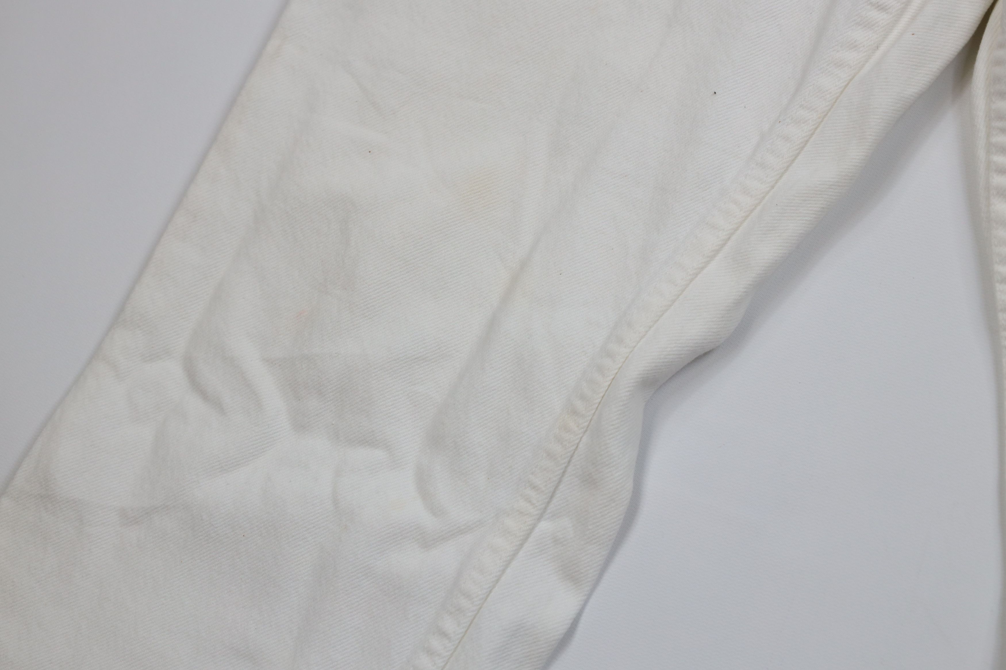 Levi's Vintage Y2K 2001 Levis 505 Regular Straight Jeans White USA Size US 34 / EU 50 - 5 Thumbnail