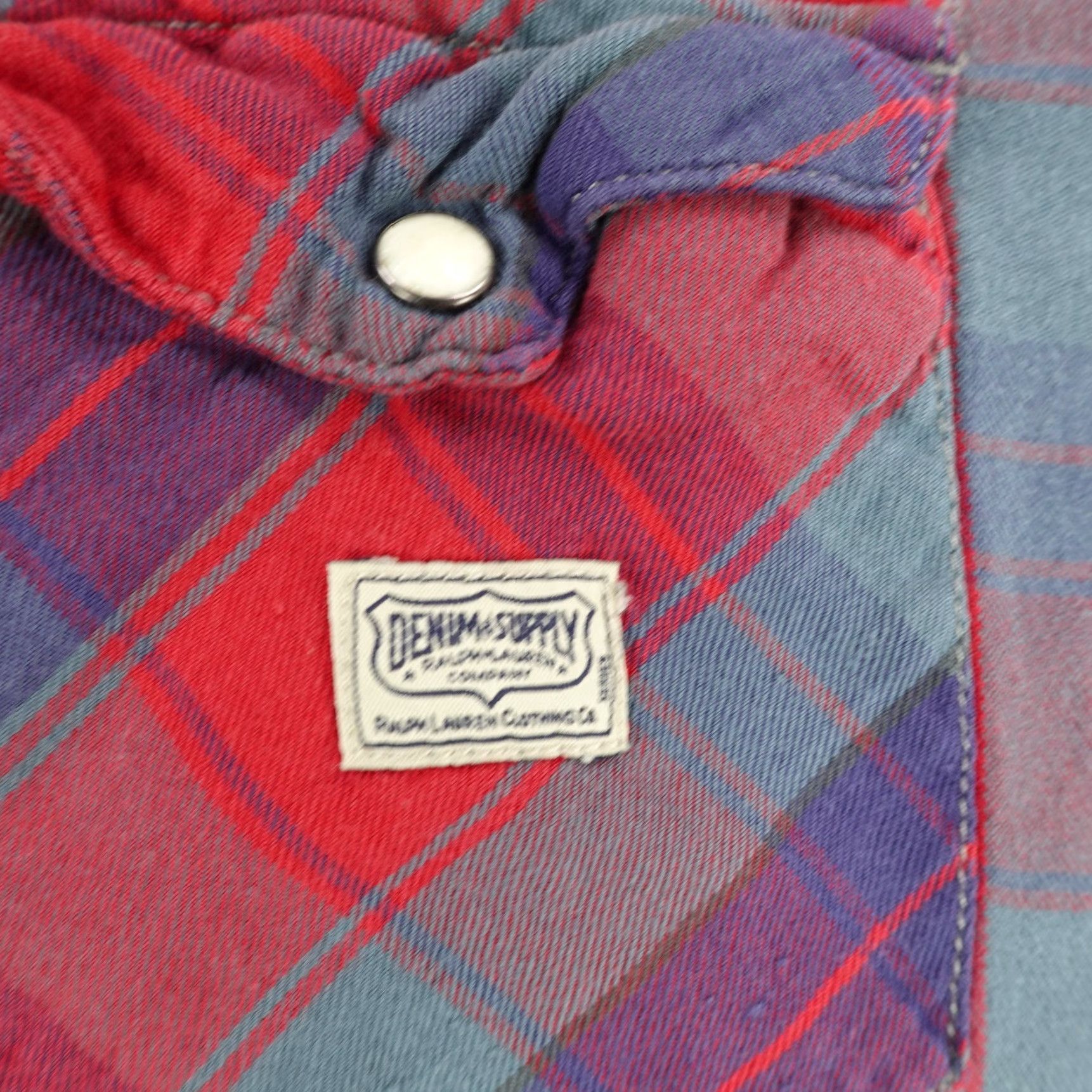 Ralph Lauren VINTAGE Ralph Lauren Denim & Supply Shirt Mens S Red Plaid Button-Up Western Cowboy Casual Size US S / EU 44-46 / 1 - 3 Thumbnail