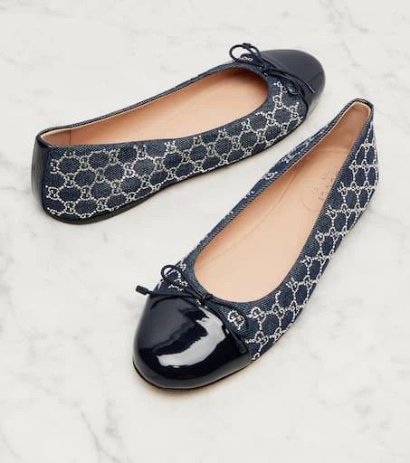 Gucci oc11z0126 Women's GG Crystal Ballet Flats in Multicolor Size US 9 / IT 39 - 5 Thumbnail