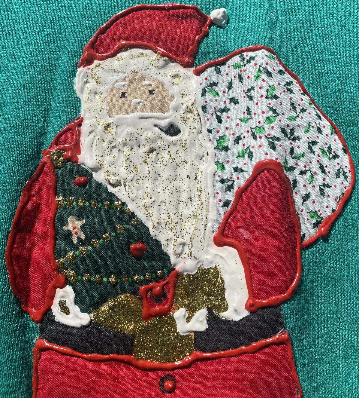 Tultex Vintage 80’s Christmas Santa Cat Tree Sweatshirt Sz Small Size S / US 4 / IT 40 - 4 Thumbnail
