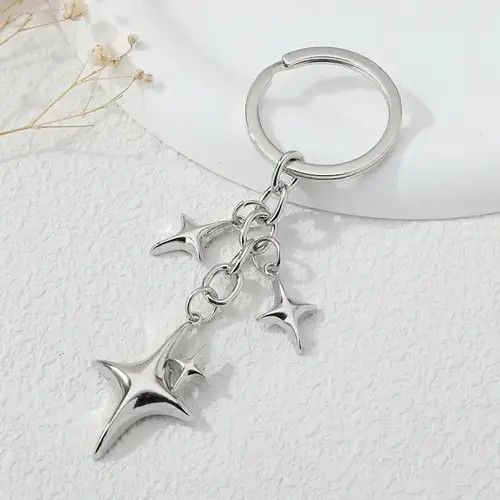 Other 4 Point Star Keychain Size ONE SIZE - 3 Thumbnail