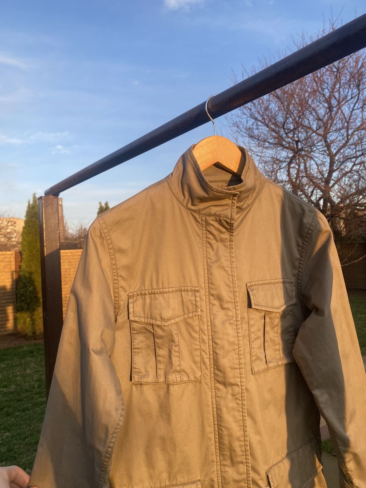 Stussy × Vintage Vintage 90s Stussy Khaki Field Jacket Military Workwear Size US M / EU 48-50 / 2 - 3 Thumbnail