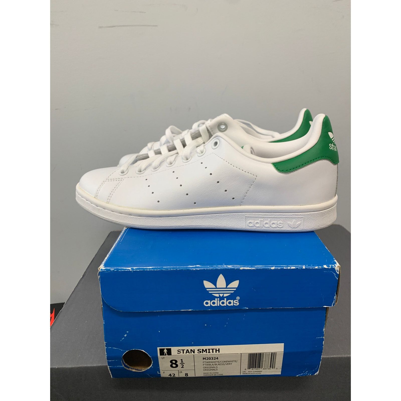 Adidas adidas Stan Smith White Green OG Size 8.5 NEW SHIPS NOW Size US 8.5 / EU 41-42 - 5 Thumbnail