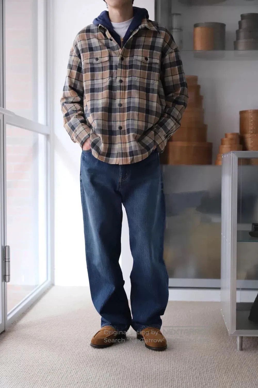 Visvim VISVIM Lumber Check Wool-Linen Shirt. Size US M / EU 48-50 / 2 - 7 Thumbnail
