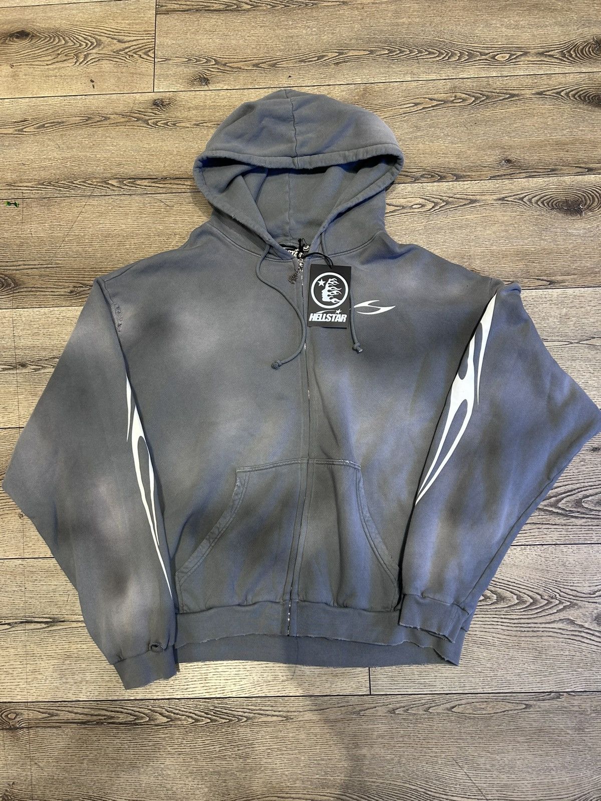 HELLSTAR Hellstar HStar Zip Up Hoodie Size US XXL / EU 58 / 5 - 1 Thumbnail
