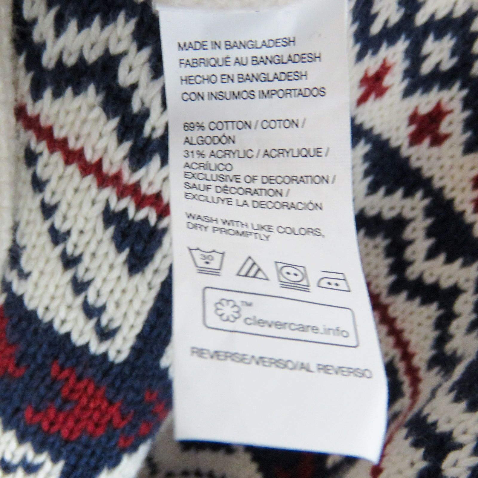 Izod Izod White Quarter Zip Argyle Knit Sweater Christmas XXL Size US XXL / EU 58 / 5 - 7 Thumbnail