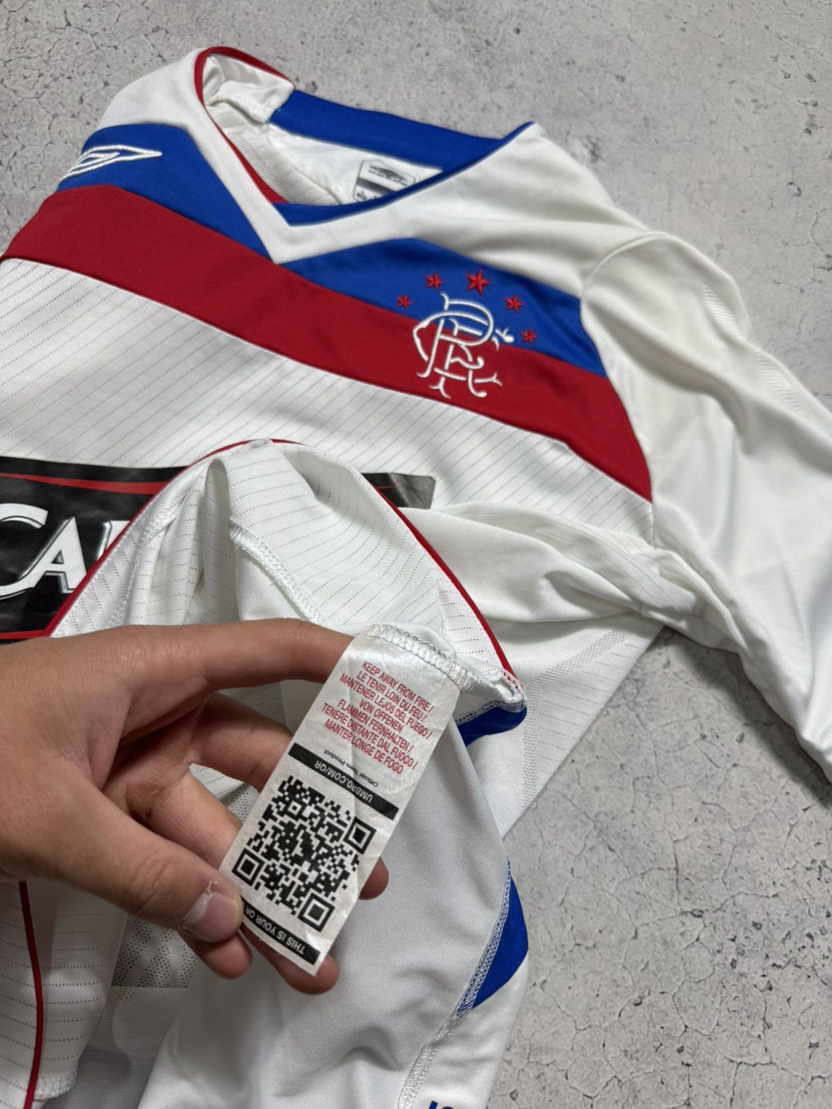 Umbro Umbro Glasgow Rangers 2008/2009 Vintage Soccer Jersey Size US S / EU 44-46 / 1 - 8 Thumbnail