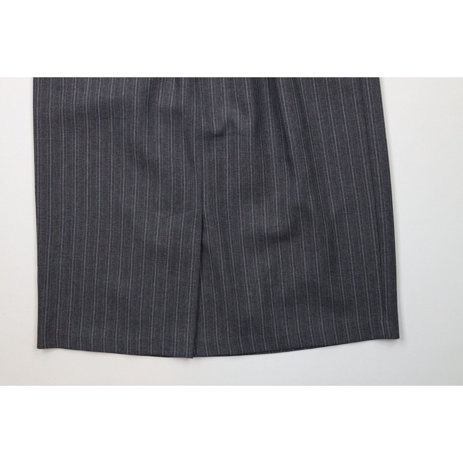Vintage Vintage 90s Streetwear Striped Herringbone Knit Skirt Size 38" / US 16 / IT 52 - 10 Thumbnail