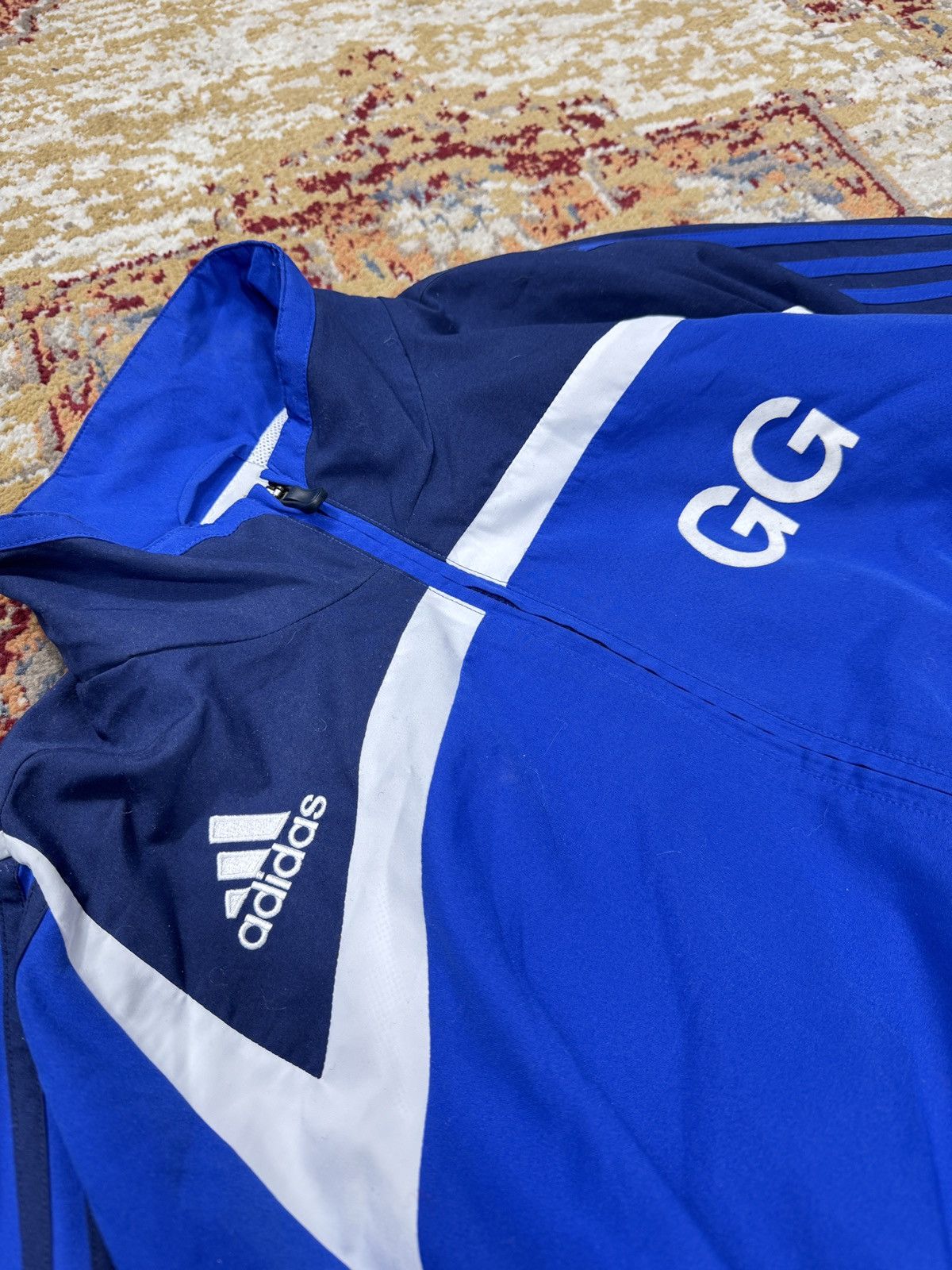 Adidas Y2K Adidas "GG" Soccer Jacket Football Blokecore Vintage Size US L / EU 52-54 / 3 - 3 Thumbnail