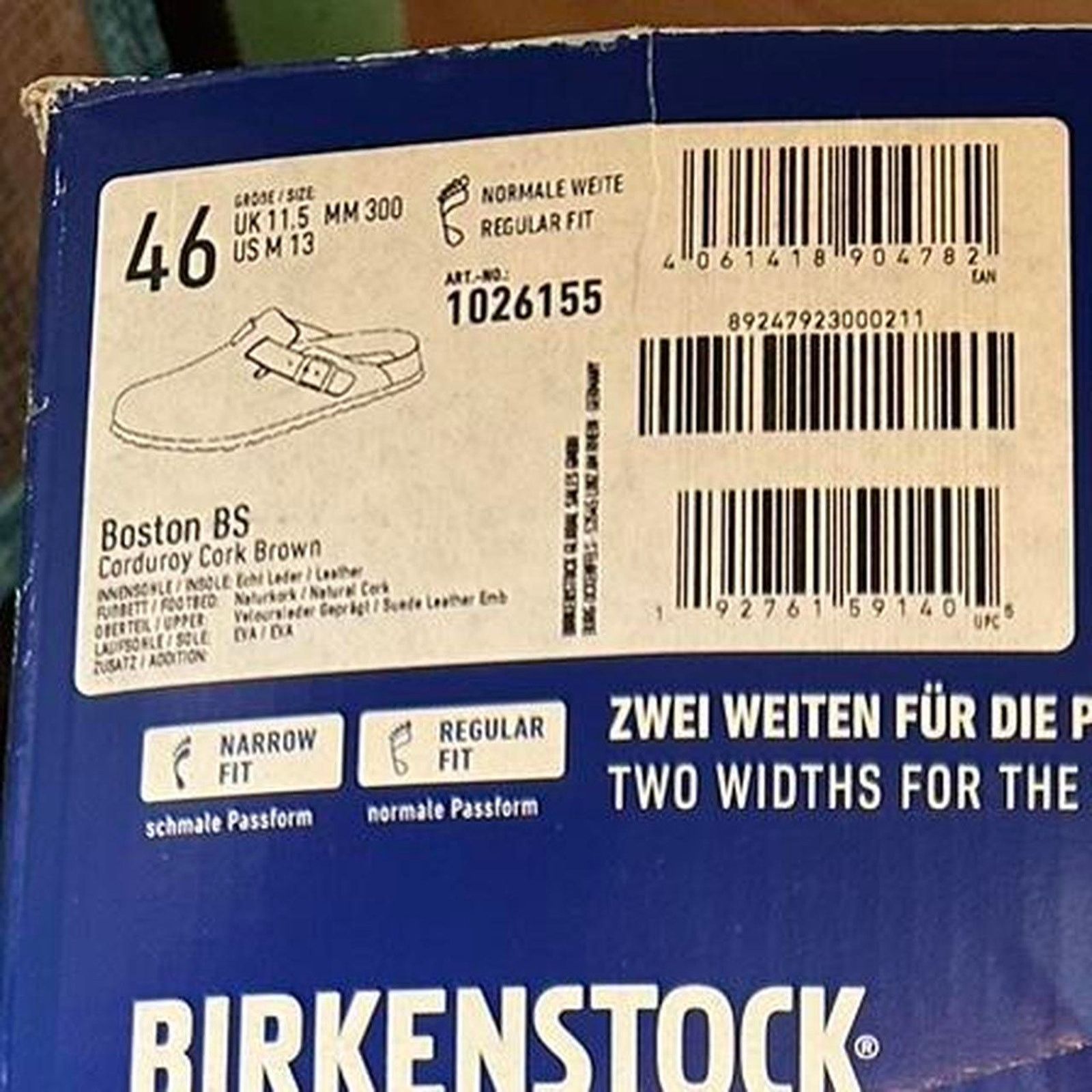 Birkenstock Birkenstock Boston "Brown Corduroy" Men 13 Size US 13 / EU 46 - 5 Thumbnail