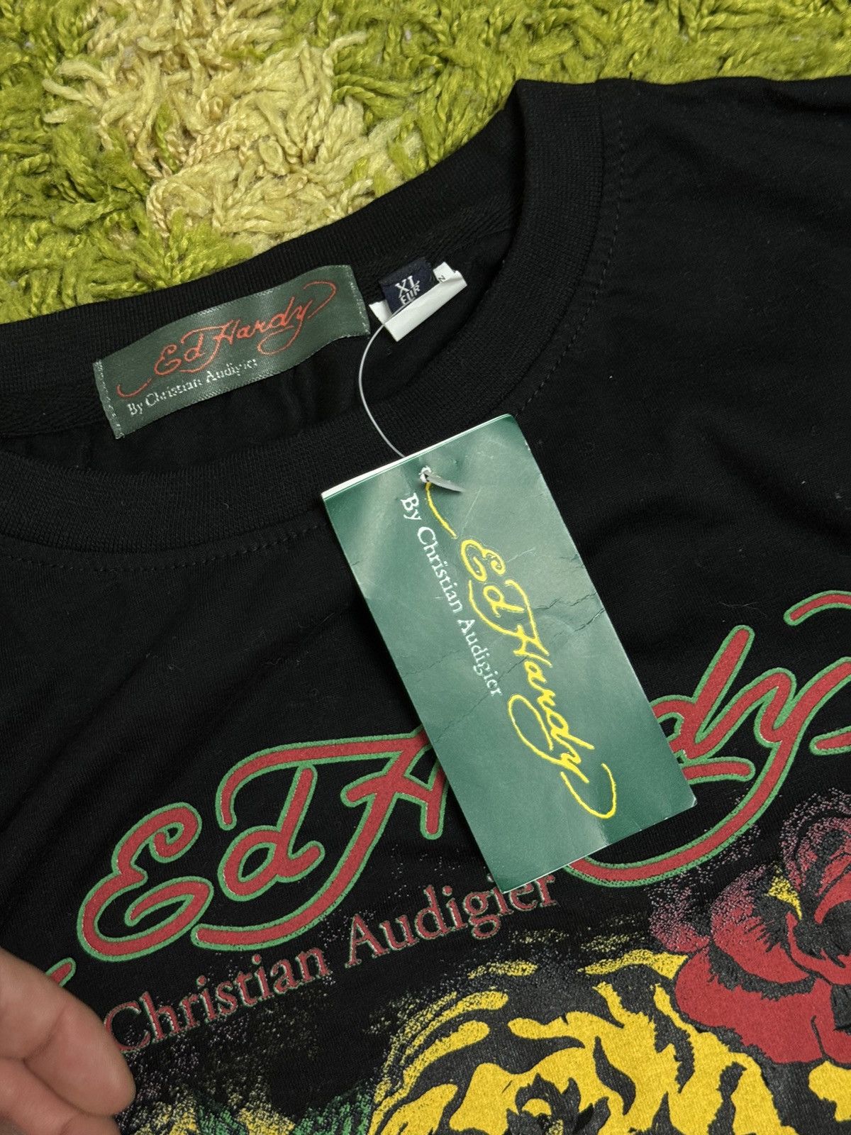 Christian Audigier × Ed Hardy × Vintage Vintage Ed Hardy T-shirt Y2K Size US XL / EU 56 / 4 - 3 Thumbnail