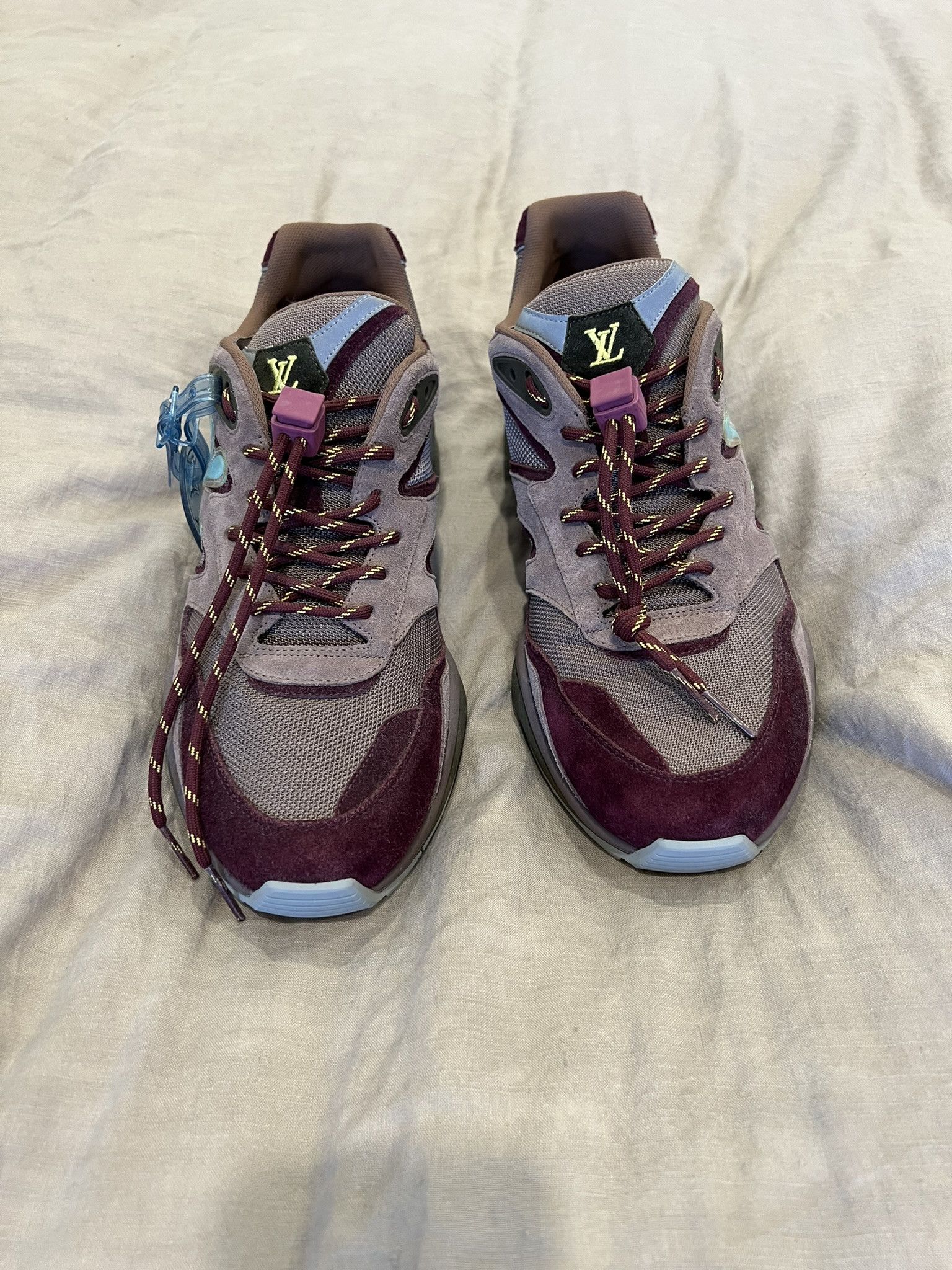 Louis Vuitton Louis Vuitton - LV Trail Sneaker Purple and Blue Suede Size US 10 / EU 43 - 2 Thumbnail