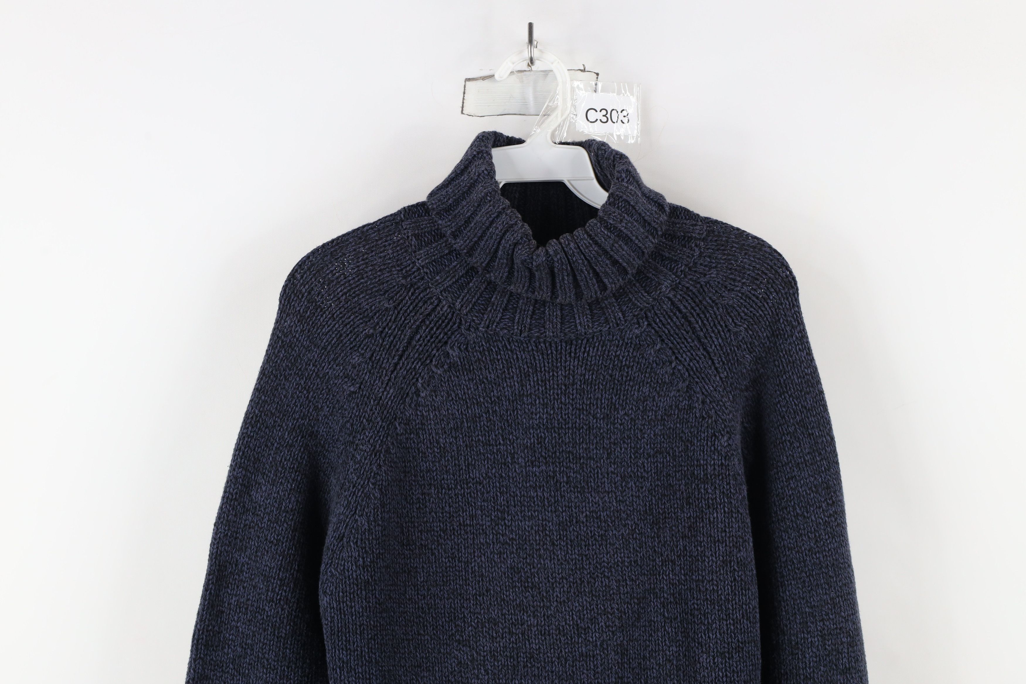 Gap × Vintage Vintage Y2K Gap Stretch Ribbed Knit Turtleneck Sweater Size L / US 10 / IT 46 - 2 Thumbnail