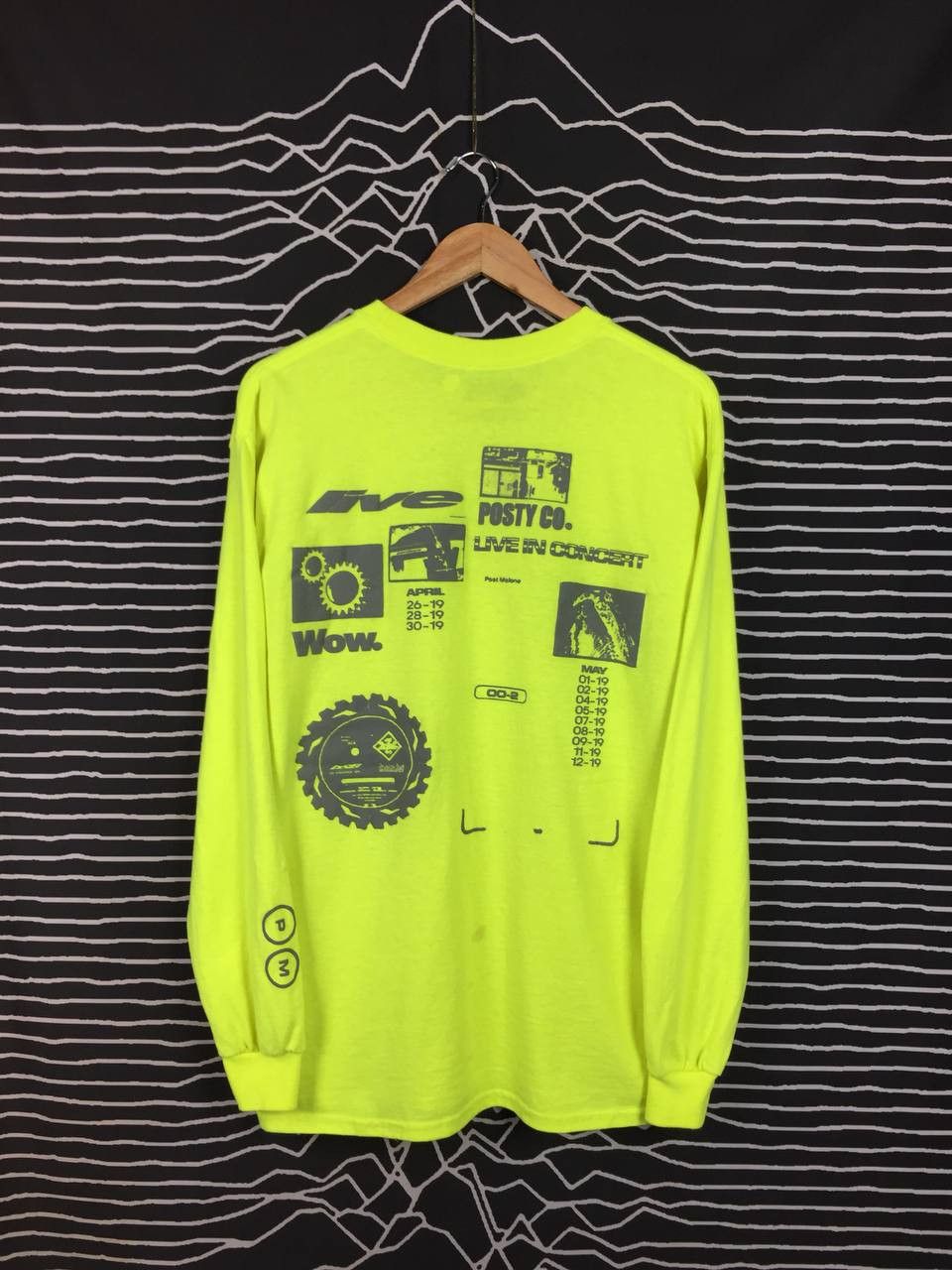 Band Tees × Rap Tees POSTY CO. Post Malone Live In Concert Longsleeve Tee Size US L / EU 52-54 / 3 - 1 Thumbnail