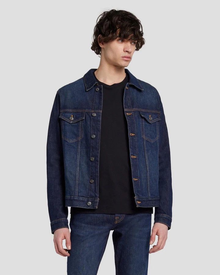 7 For All Mankind 7 For All Mankind Denim Jacket - Never Worn Size US L / EU 52-54 / 3 - 7 Thumbnail