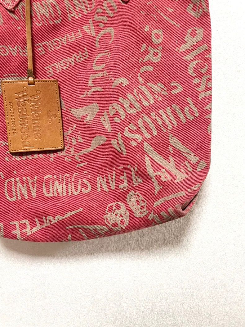 Vivienne Westwood Vivienne Westwood size os English letter printed tote bag Size ONE SIZE - 6 Thumbnail