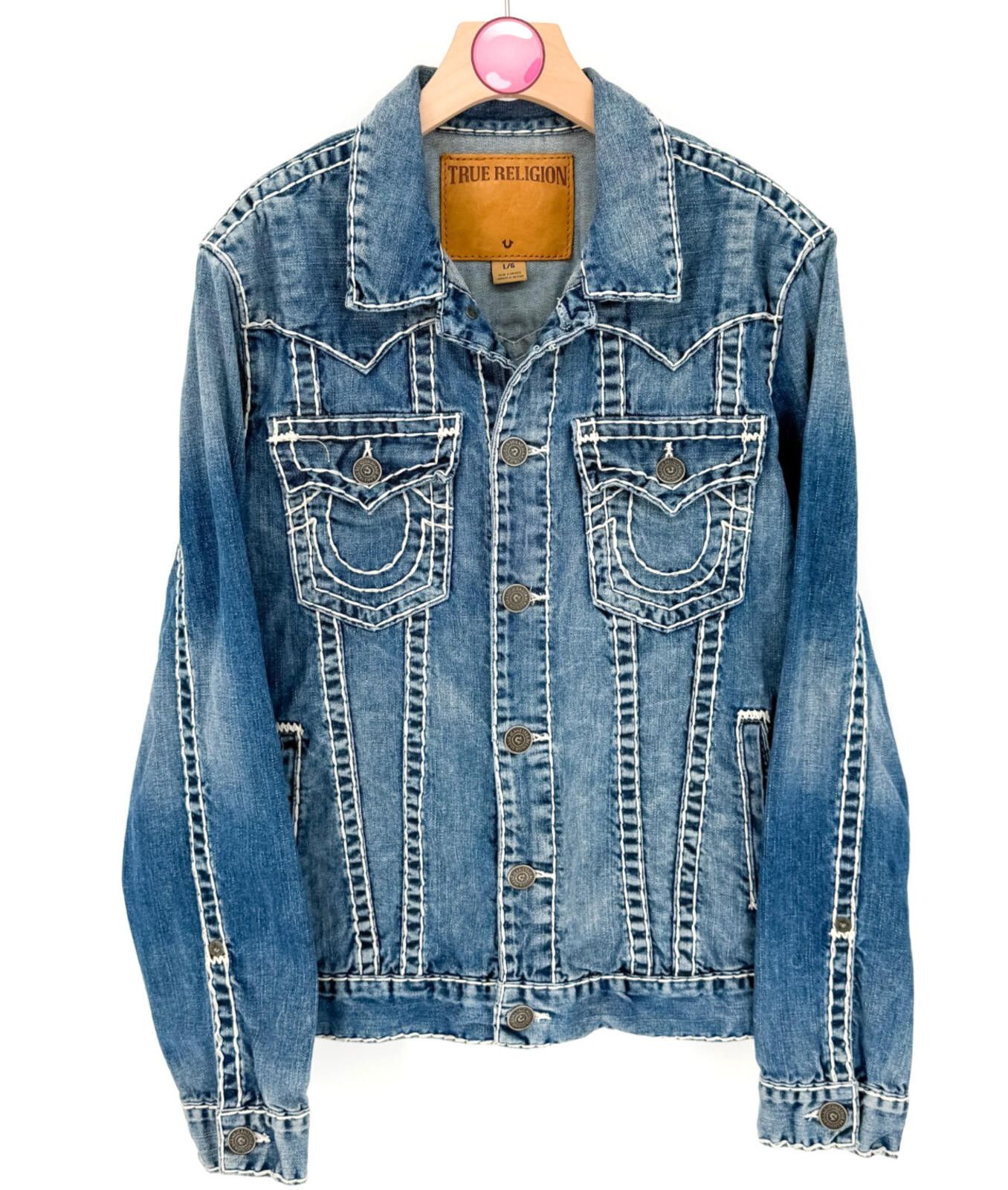 TRUE RELIGION デニムジャケット JIMMY SUPER T Y2K True Religion True Religion Jimmy Super T Denim Jacket Vintage Y2K