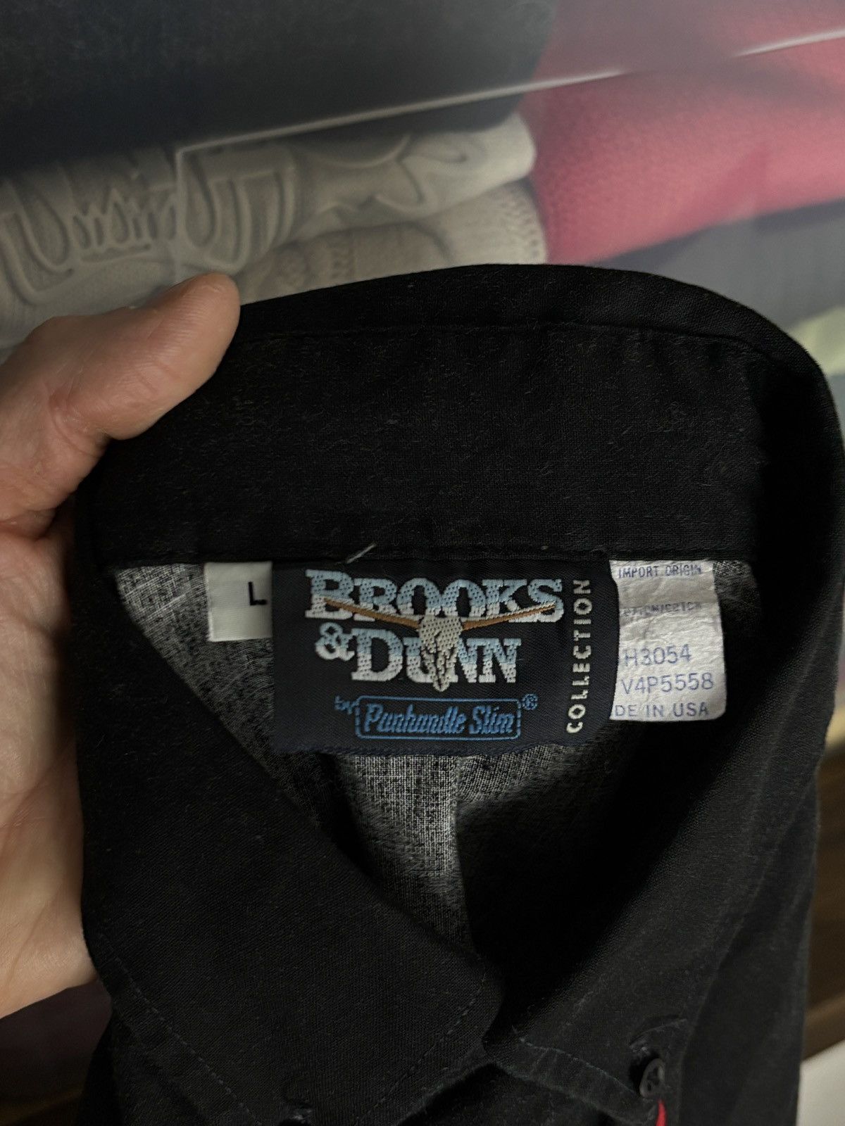 Vintage 90s Brooks & Dunn Vintage Western Flame Country Band Shirt Size US L / EU 52-54 / 3 - 7 Thumbnail
