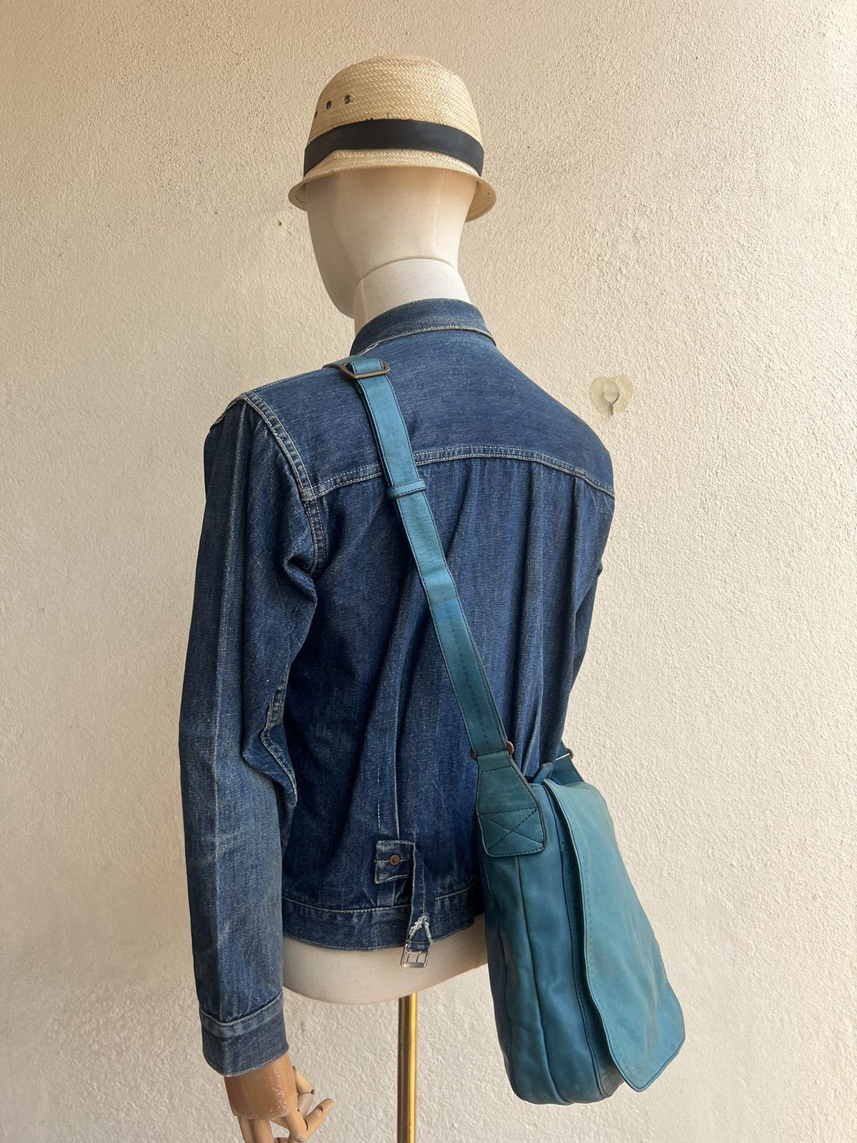 Leather Vintage Dakota Japan Black Label Faded Patina Leather Bag Size ONE SIZE - 5 Thumbnail