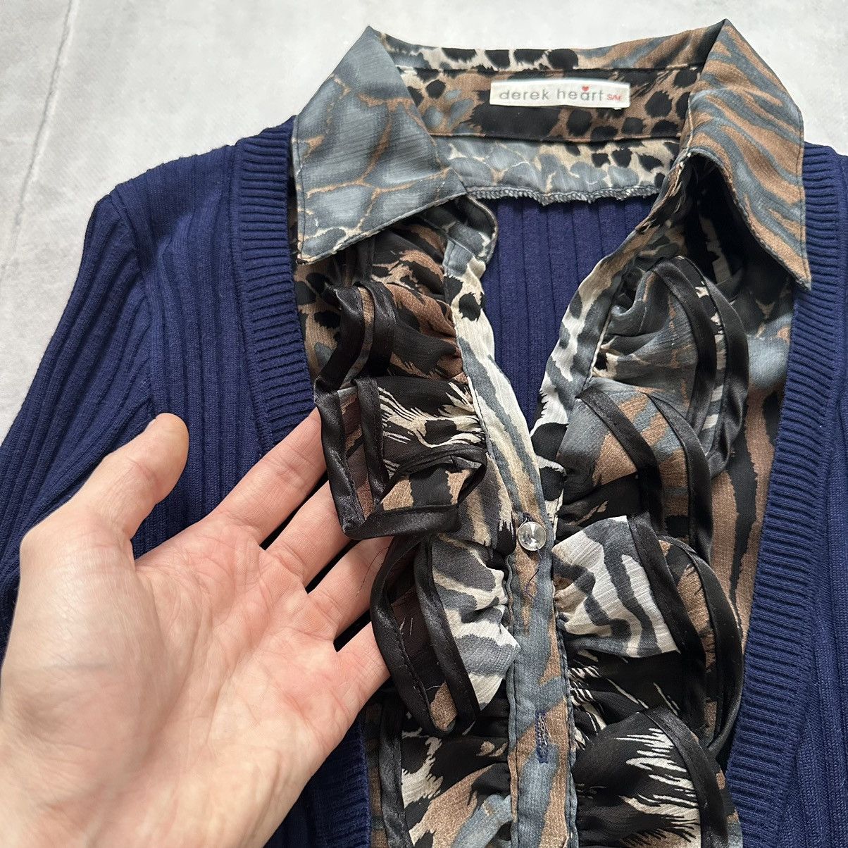 Hysteric Glamour × Undercover Sexy Office Siren Sweater Cardigan Ruffles Sarah Pacini Vibe Size M / US 6-8 / IT 42-44 - 6 Thumbnail