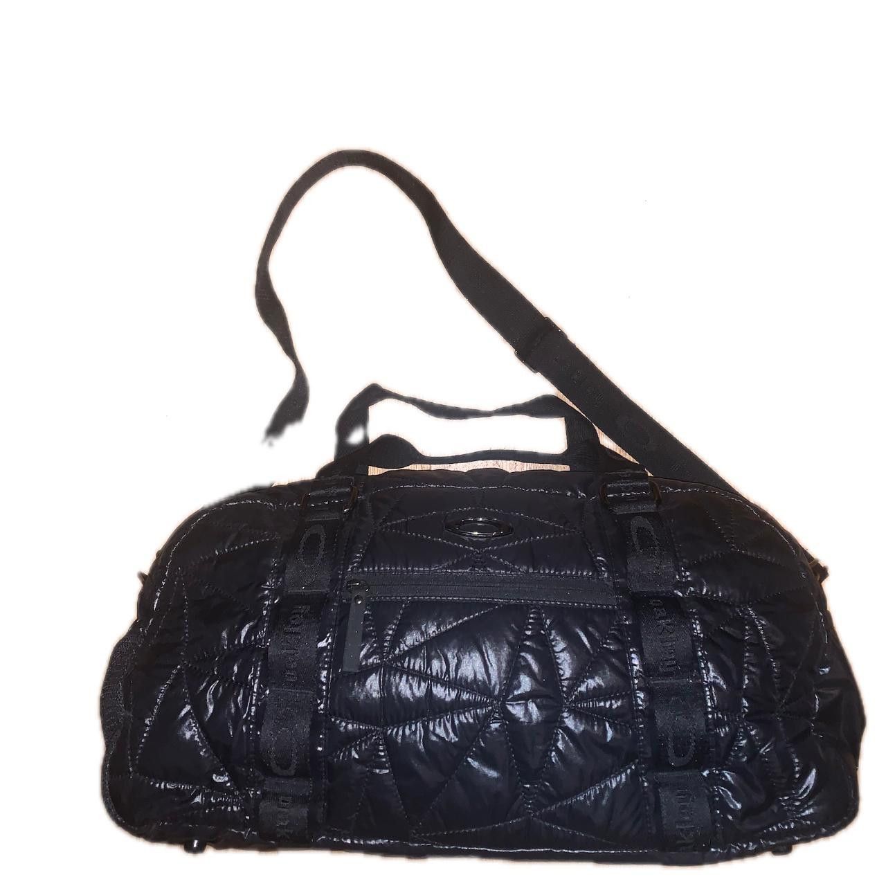 image of Oakley Black Puffer Duffle Bag, Men's