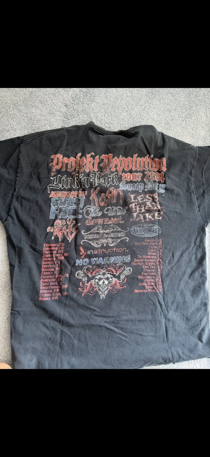 Fruit Of The Loom Linkin Park:Projekt Revolution Tour 2004 Size US XL / EU 56 / 4 - 3 Thumbnail