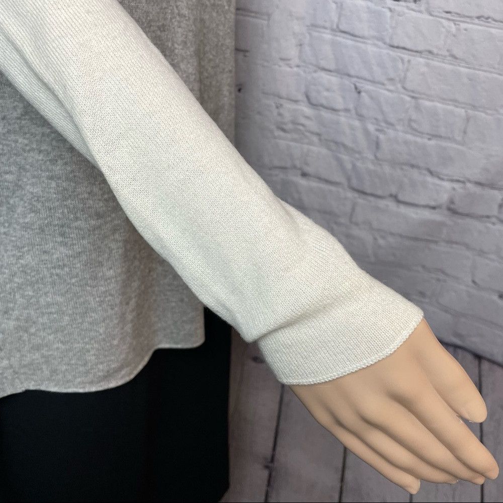 Vince Vince Colorblock Sweater Gray Wool Cashmere Size XS Size XS / US 0-2 / IT 36-38 - 5 Thumbnail