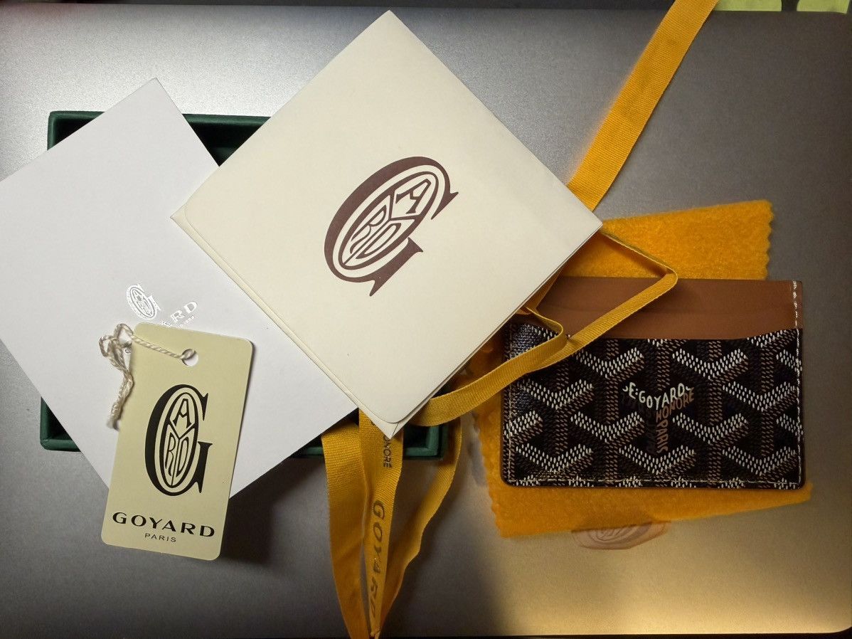 Goyard Goyard Saint-Sulpice Card Wallet Black/Tan Size ONE SIZE - 2 Thumbnail