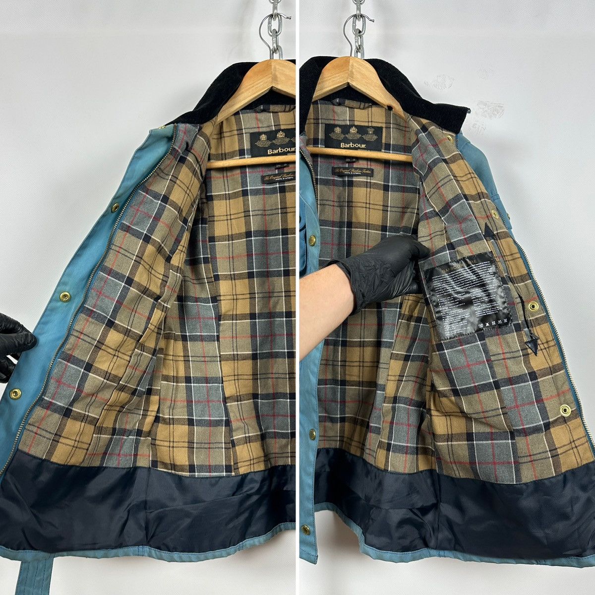 Barbour Vintage Barbour Blue Summer Wax International Coat Jacket Size S / US 4 / IT 40 - 24 Thumbnail
