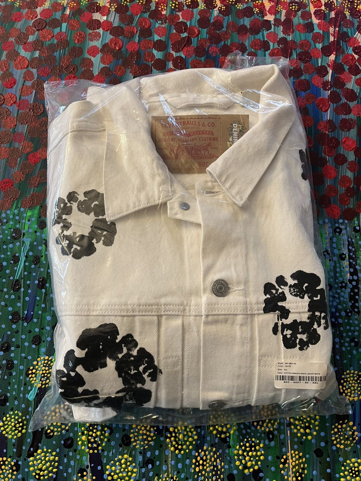 DENIM TEARS Type 2 all Over Wreath White XXL Size US XXL / EU 58 / 5 - 1 Thumbnail