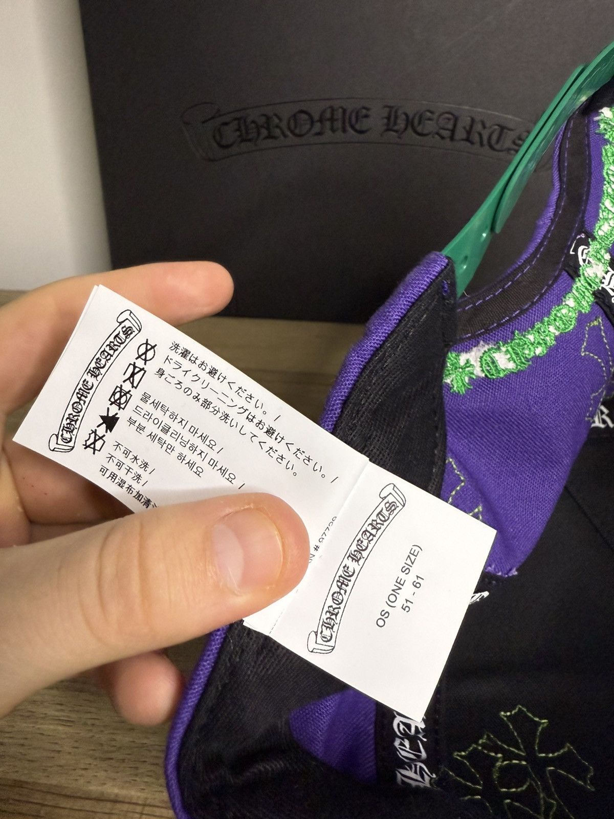 Chrome Hearts Chrome Hearts Purple/Green Cross Patch Trucker Hat Size ONE SIZE - 7 Thumbnail