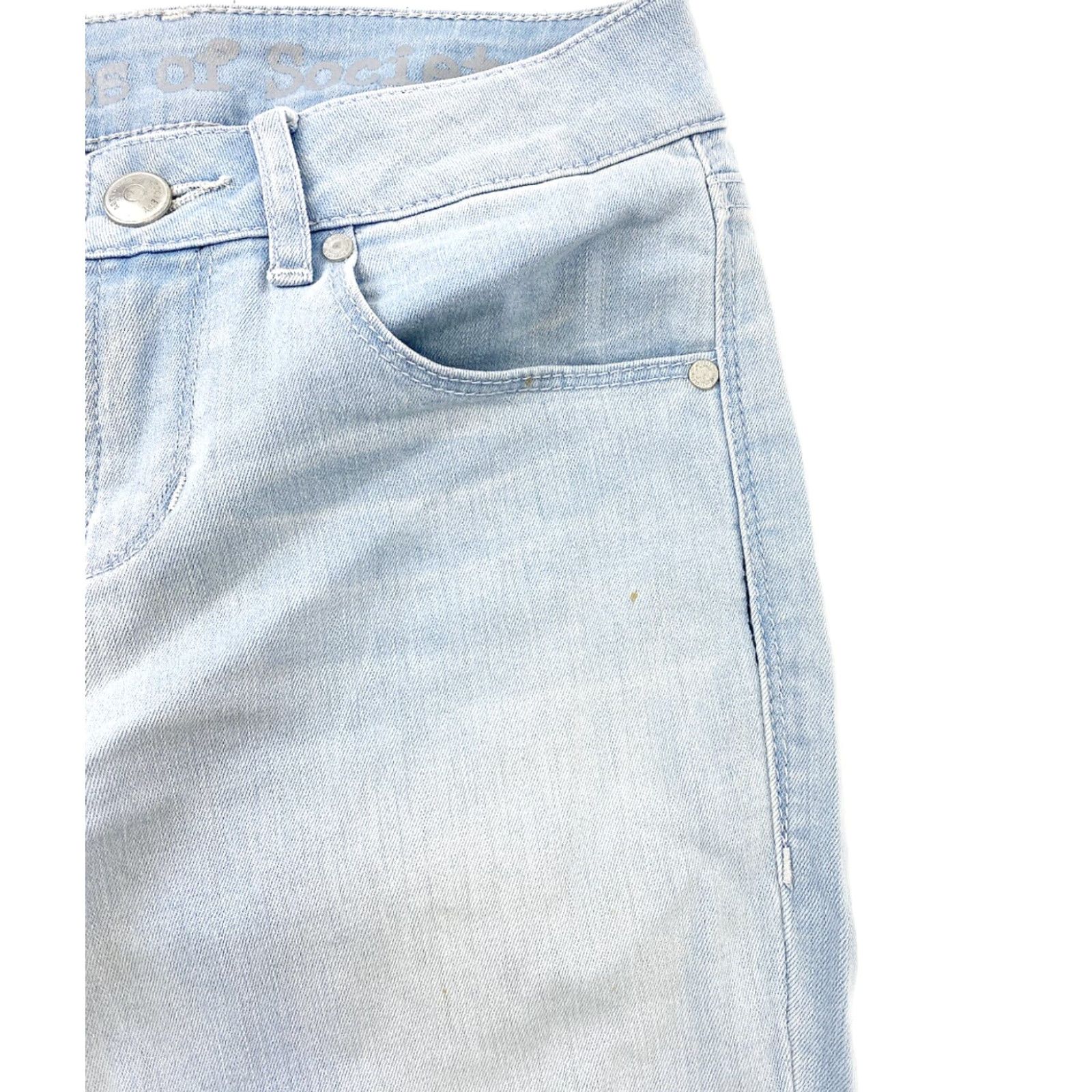 Vintage Articles Of Society Jeans Womens 24 Light Blue Skinny Stretch Denim 31 Inseam Mid Rise Regular Inseam 31 Womens Jeans Skinny Stretch Size 42" / US 20 - 6 Thumbnail