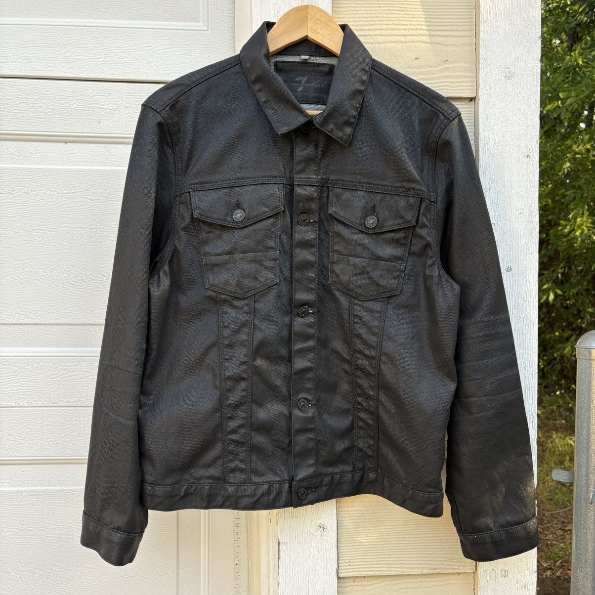 7 For All Mankind 7 For all Mankind Denim Wax Jacket Size US M / EU 48-50 / 2 - 1 Thumbnail