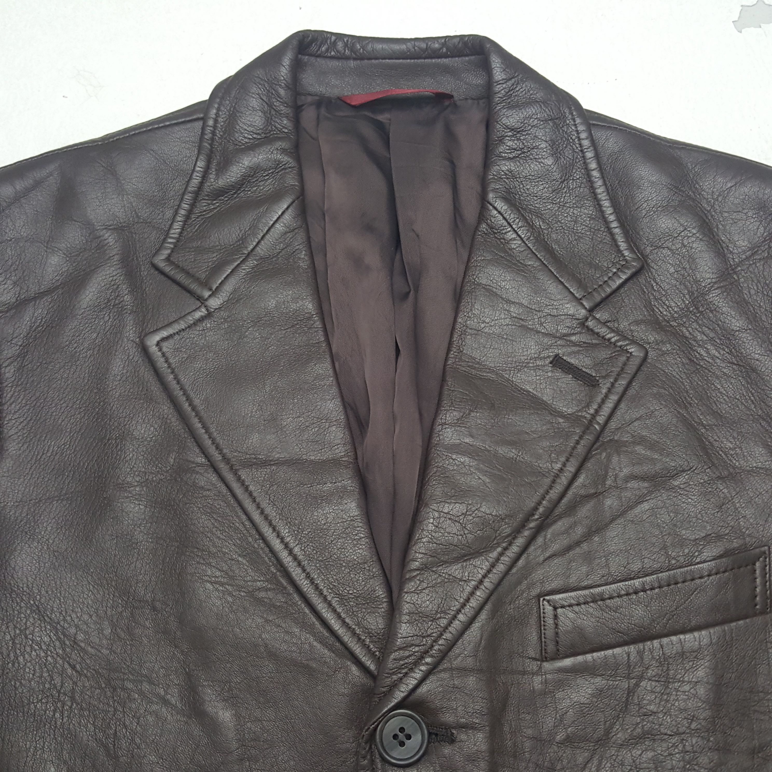 Paul Smith × Vintage Vintage Paul Smith Leather Blazer Jacket Size US S / EU 44-46 / 1 - 4 Thumbnail