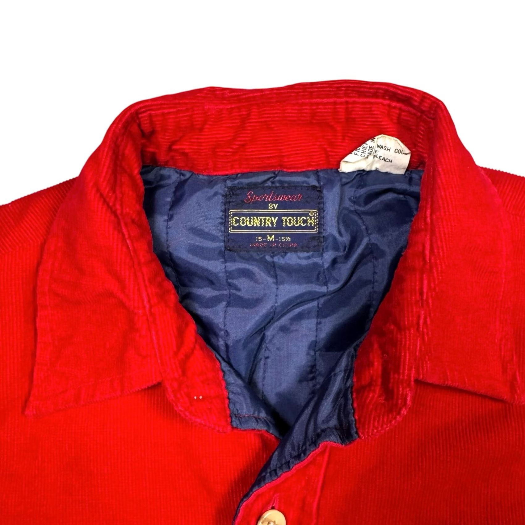 Vintage VINTAGE Country Touch Corduroy Shirt Jacket Mens M Quilt Lined Chore Shacket Pockets Size US L / EU 52-54 / 3 - 5 Thumbnail