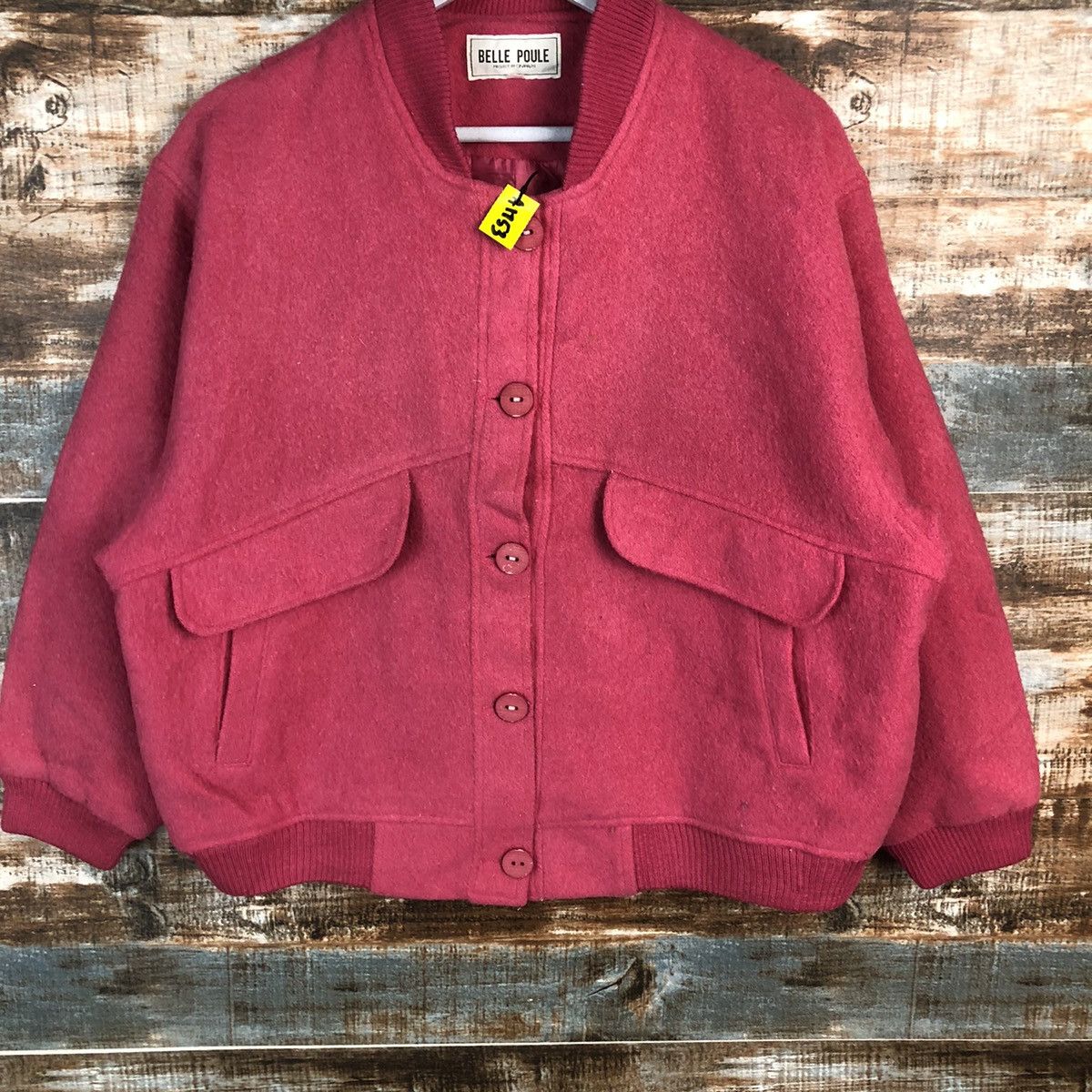 Japanese Brand DLL Belle Poule Pink Bombers Jacket #A1753 Size US M / EU 48-50 / 2 - 3 Thumbnail