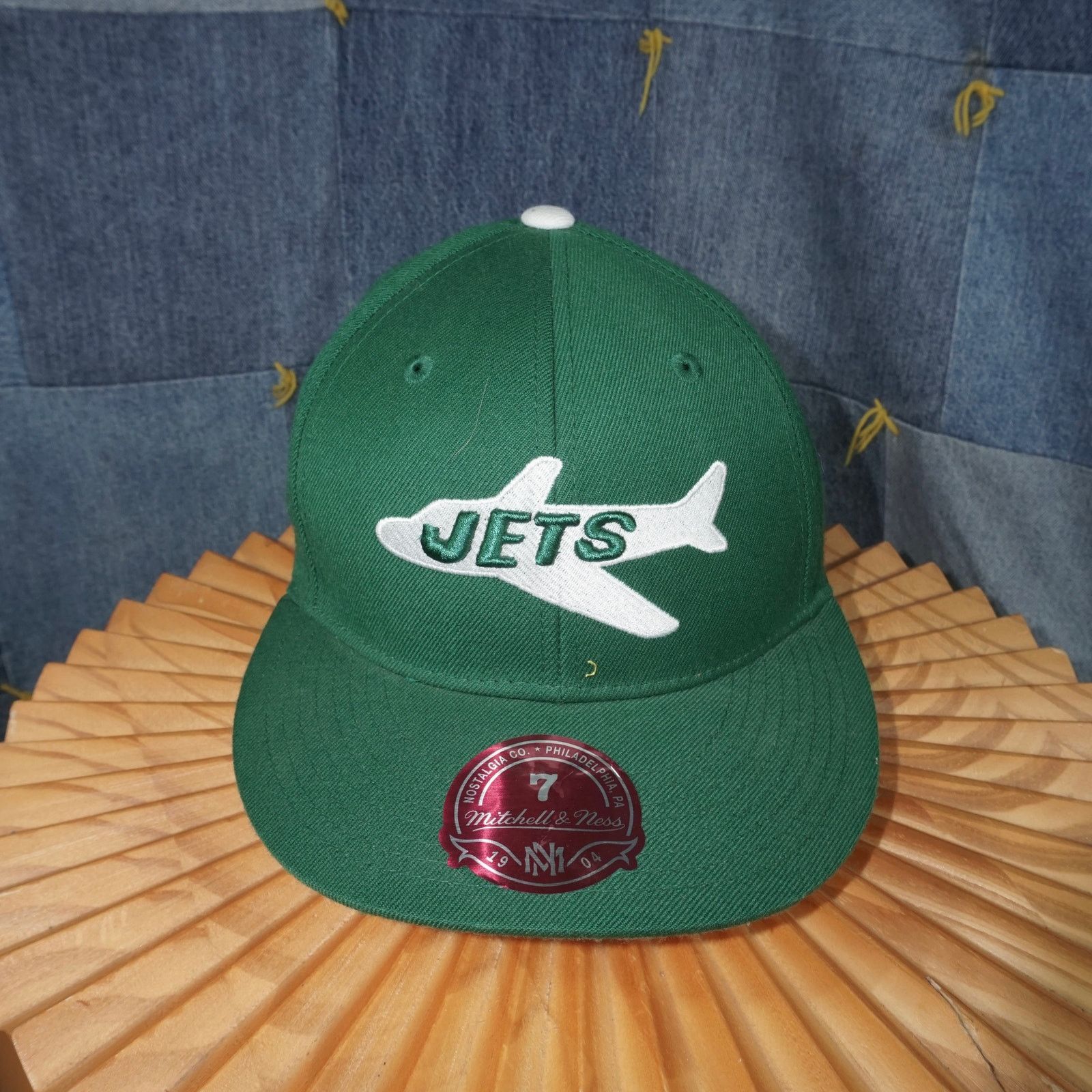 NFL Fitted - New York Jets Mitchell and ness embroider NFL hat Size 26 - 1 Thumbnail