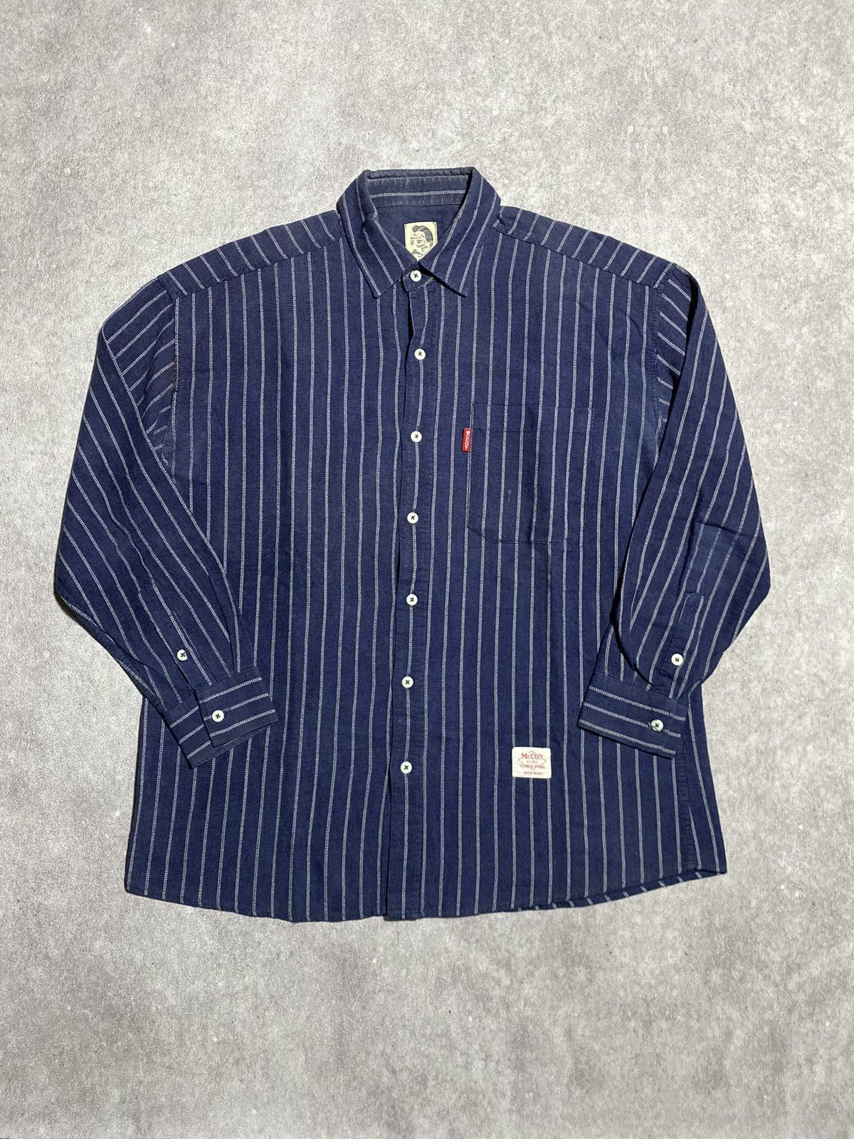The Real McCoy's McCoy Industry Stripe Shirt Size US L / EU 52-54 / 3 - 1 Thumbnail