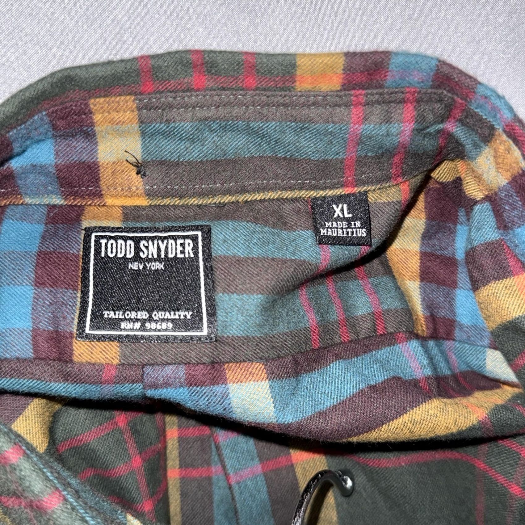 Todd Snyder Todd Snyder Shirt Men's XL Multicolor Plaid Button Front Long Sleeve Size US XL / EU 56 / 4 - 3 Thumbnail